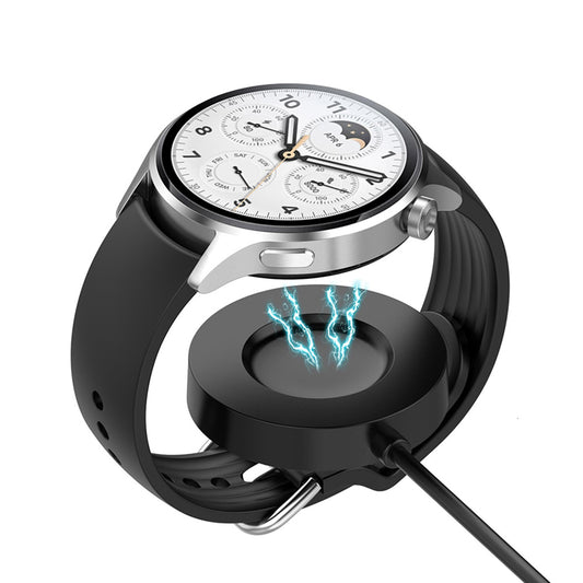 Trådløs lader Techsuit TXC6 for Xiaomi Watch S1 Pro, USB-A, Svart