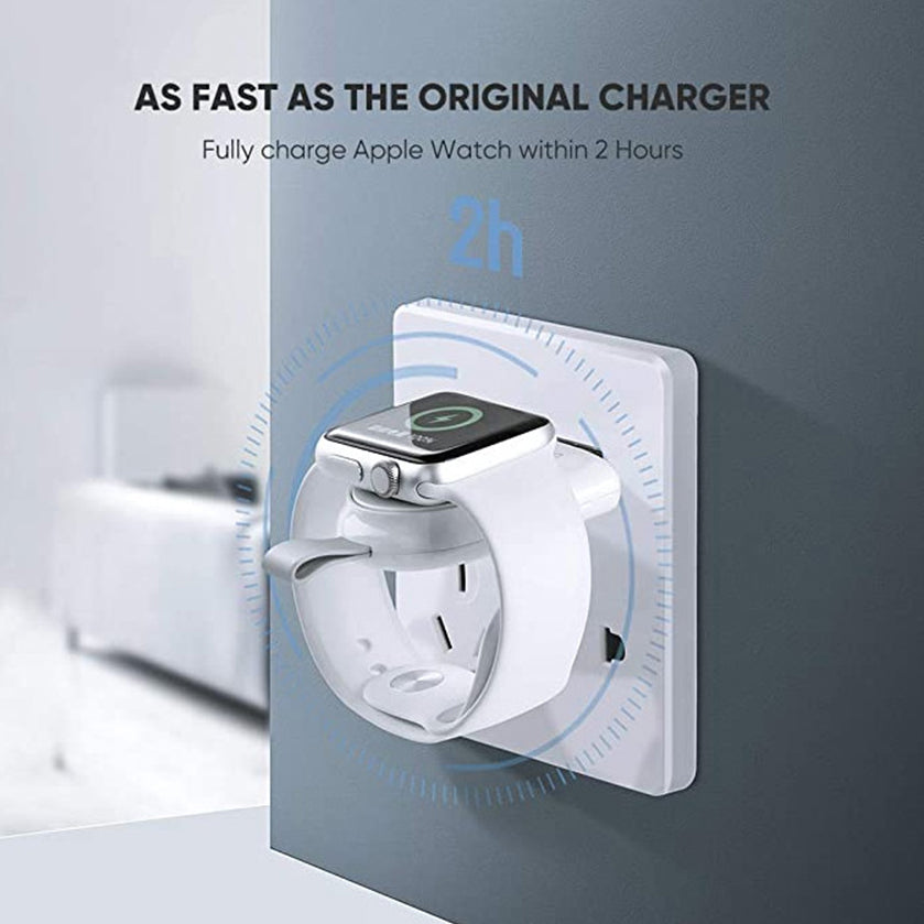 UGREEN trådløs lader for Apple Watch Series, Hvit
