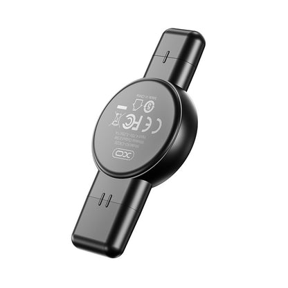 Trådløs lader XO Design CX026 for Apple Watch Series, USB-A / USB-C, Svart