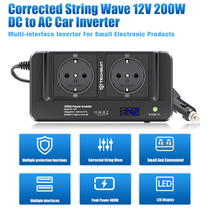 Elektrisk bilinverter Techsuit PowerDriveX, 200W