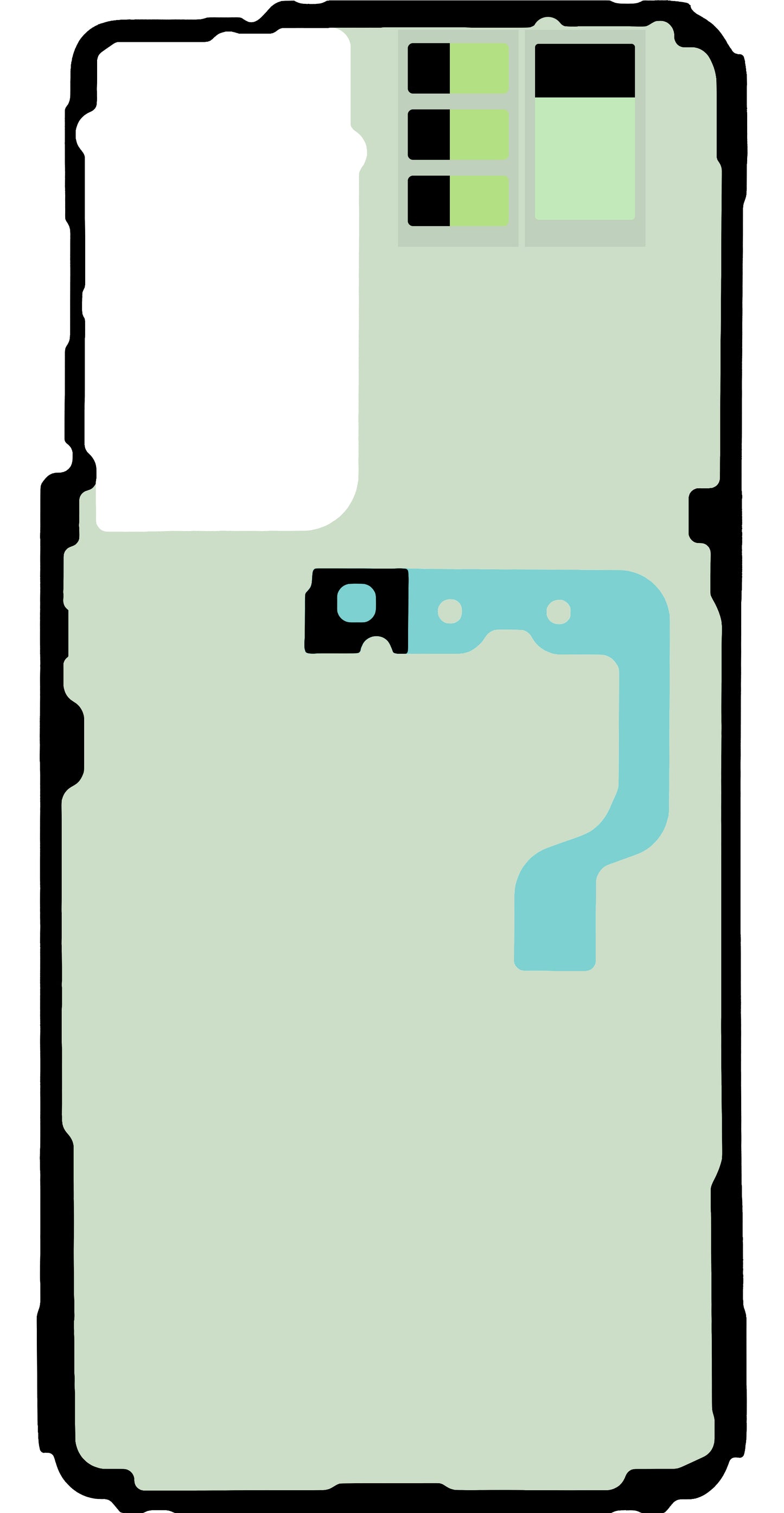 Kit for liming av batterideksel Samsung Galaxy S21 5G G991, Service Pack GH82-24549A