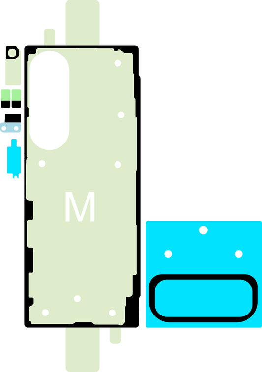 Limsett for batterideksel Samsung Galaxy Z Fold6 F956, Service Pack GH82-35139A
