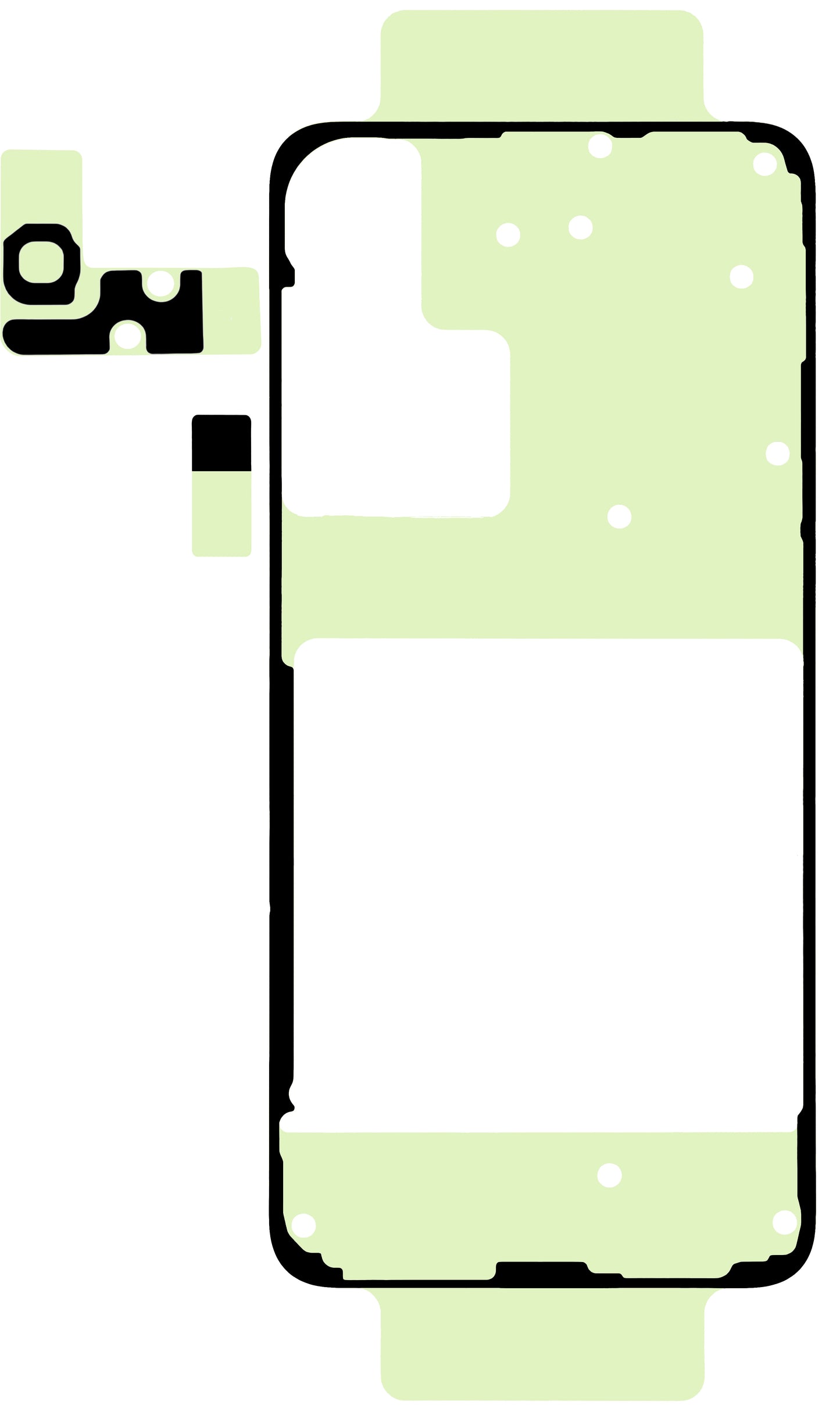 Limsett for batterideksel Samsung Galaxy S25 S931, Service Pack GH82-36476A