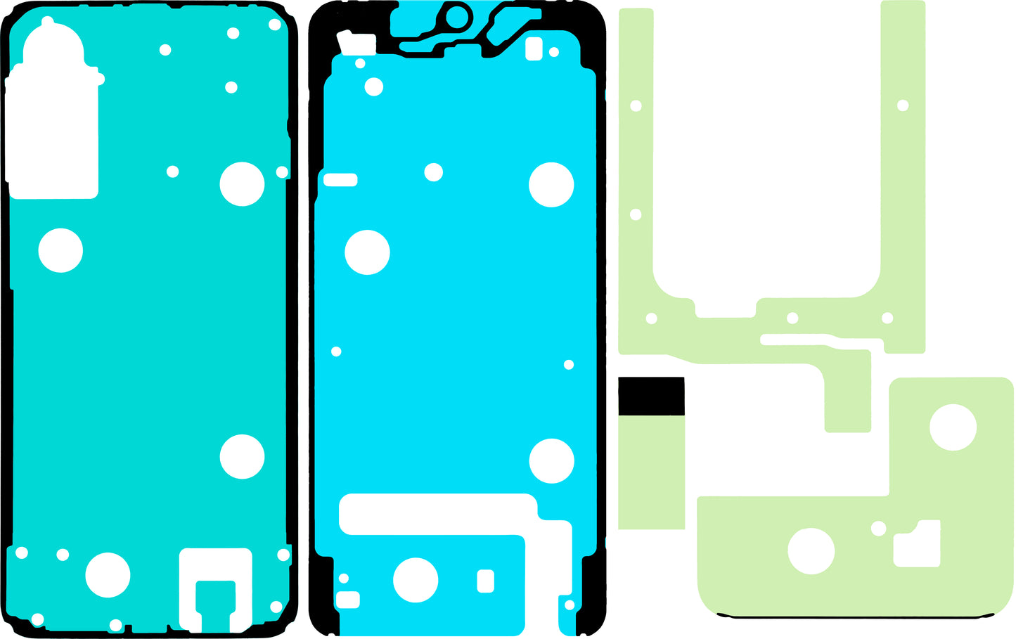 Kit for liming av skjerm Samsung Galaxy A57 5G, Service Pack GH82-39334A