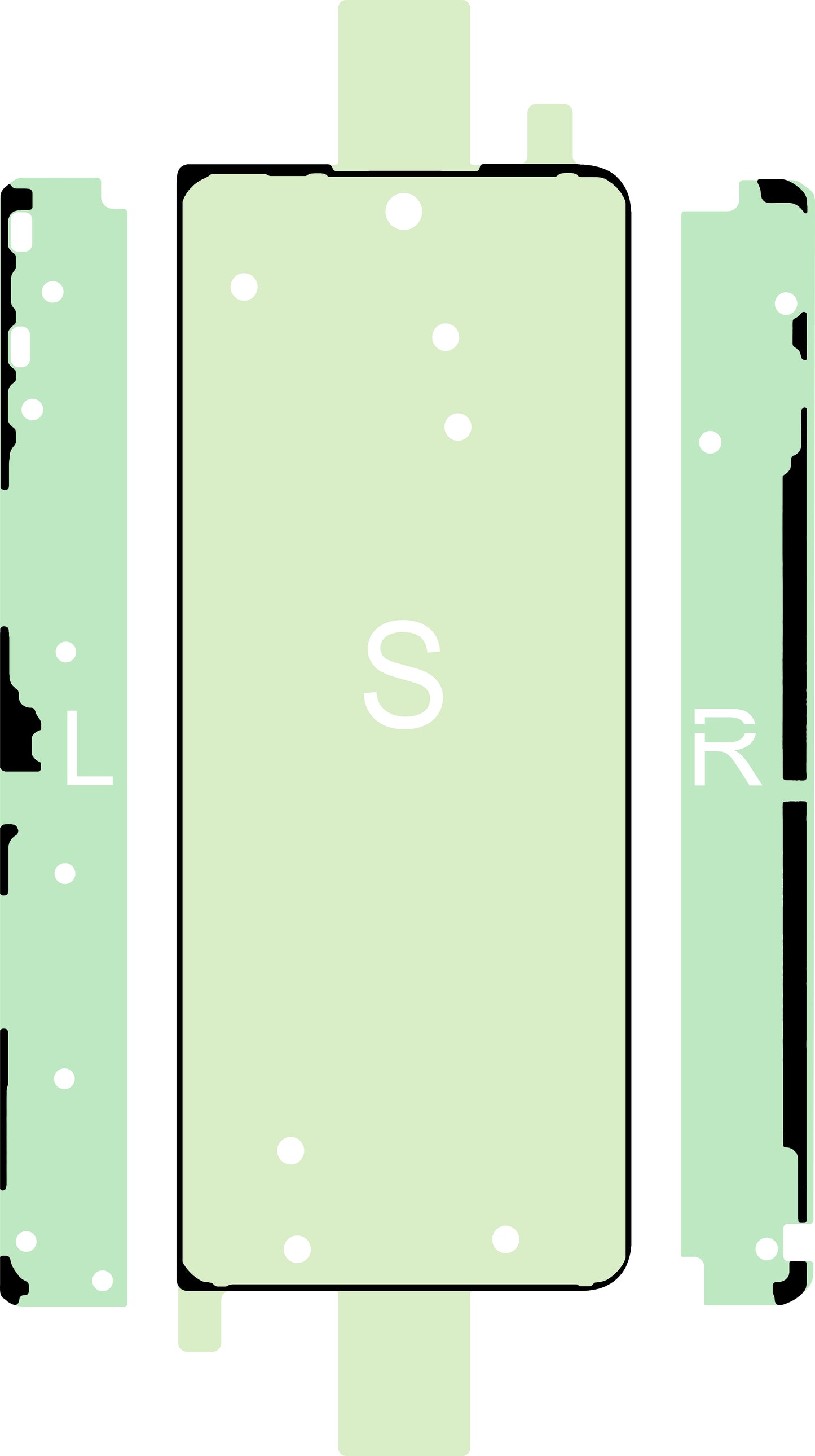 Kit Adeziv Display Samsung Galaxy Z Fold4 F936, Sub Outer, Service Pack GH82-29454A