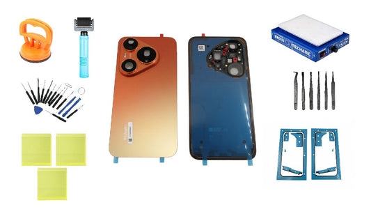Huawei Pura 90s Pro Orange Soda Service Pack-batteridekselsett og spesialverktøy for servicearbeid