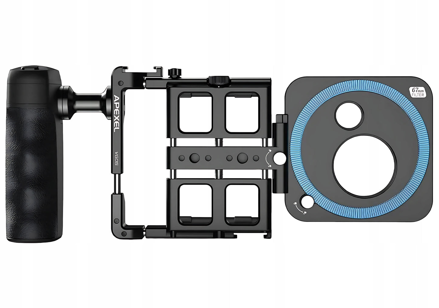 Apexel Vlogging-kit for telefon, svart APL-VG05CH