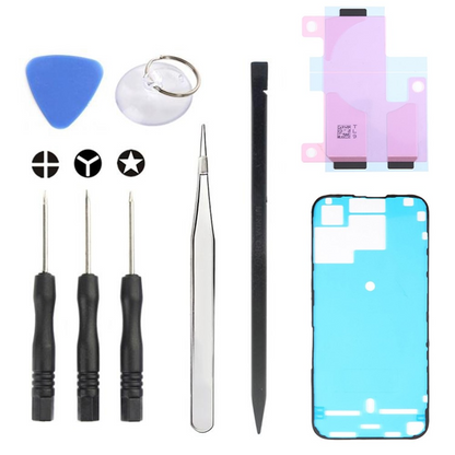Jiafa JF-8162 Reparasjonssett for utskifting av batteri Apple iPhone 15 Pro Max, 9i1