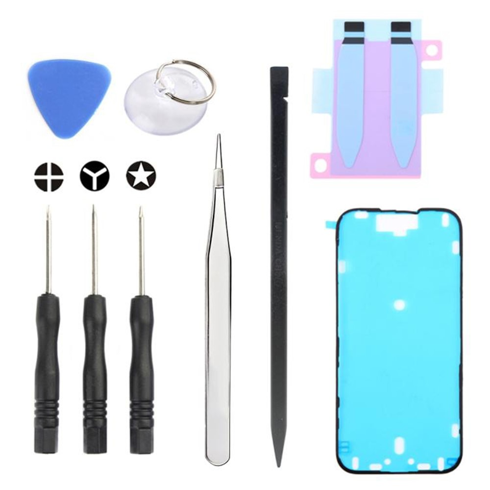 Jiafa JF-8162 reparasjonssett for bytte av batteri Apple iPhone 16, 9-i-1
