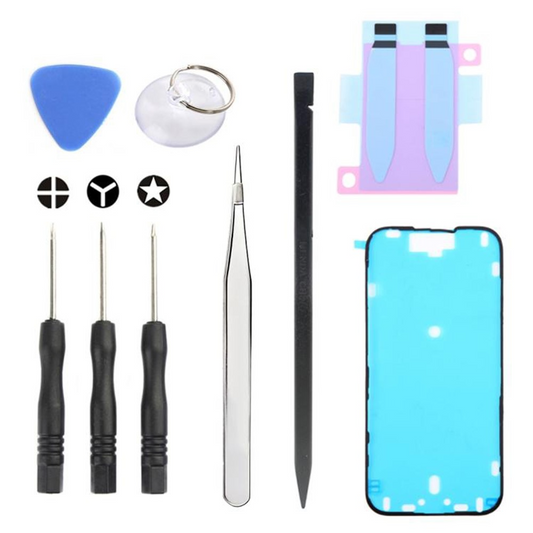 Jiafa JF-8162 reparasjonssett for bytte av batteri Apple iPhone 16, 9-i-1