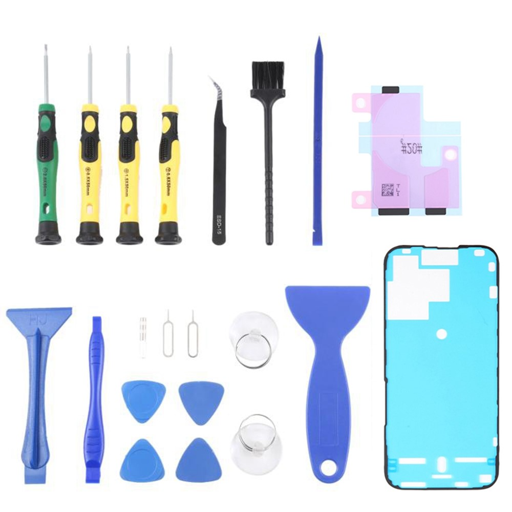 Jiafa JF-8182 reparasjonssett for batteribytte Apple iPhone 15 Pro, 21i1