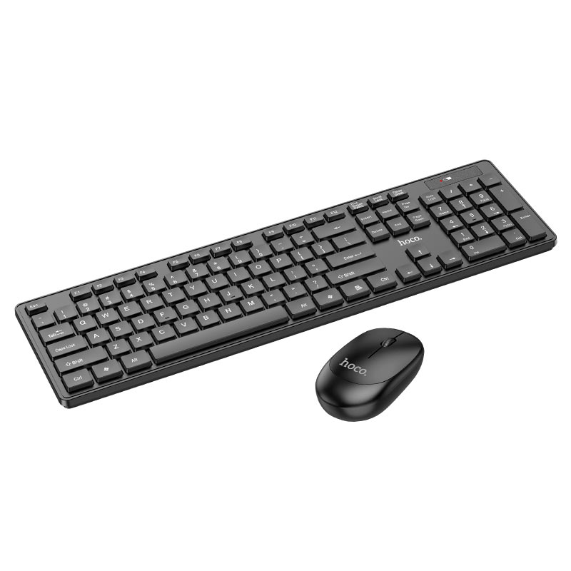 Trådløst tastatur- og mussett HOCO GM17, Svart