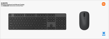 Xiaomi trådløst tastatur mus Combo trådløst tastatur sett, svart BHR6100GL
