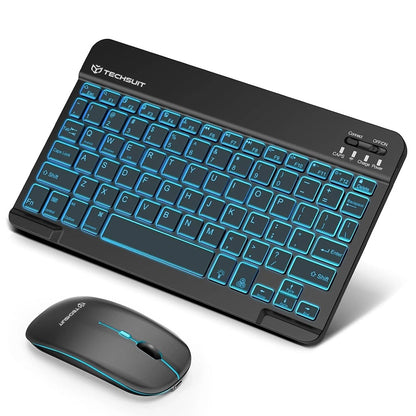 Trådløst tastatur- og mussett Techsuit AirCombo WKM1, BT / Wi-Fi, svart