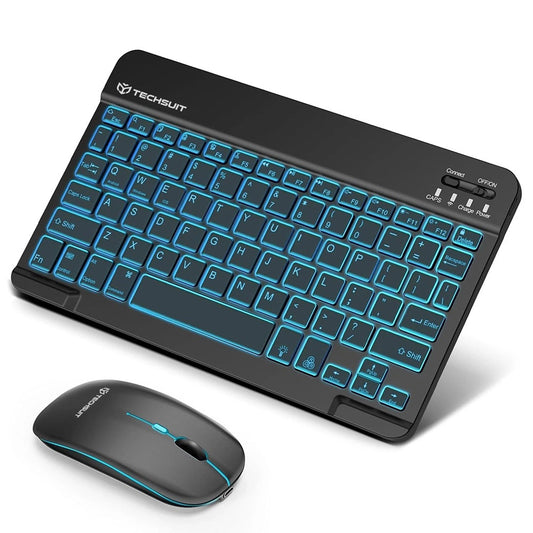 Trådløst tastatur- og mussett Techsuit AirCombo WKM1, BT / Wi-Fi, svart