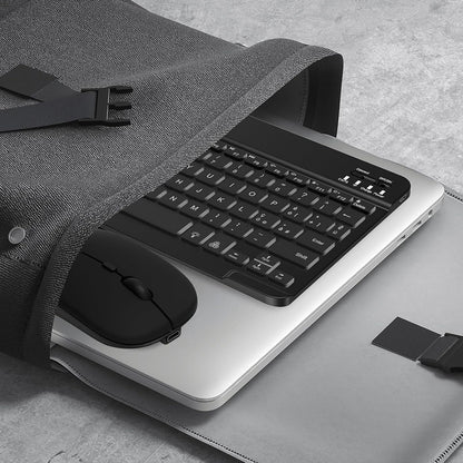 Trådløst tastatur- og mussett Techsuit AirCombo WKM1, BT / Wi-Fi, svart