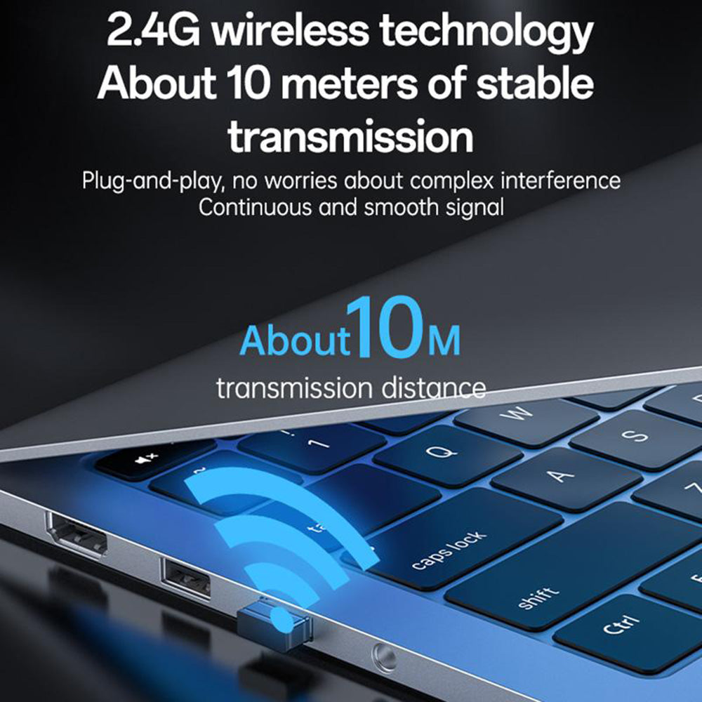 Trådløst tastatur- og mussett Yesido KB43, svart