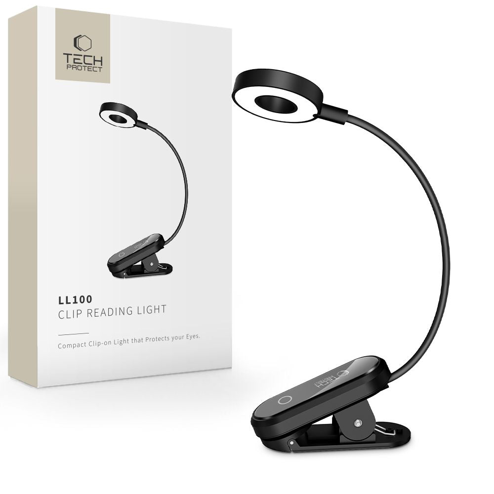 Bærbar LED-lampe Tech-Protect LL100, svart