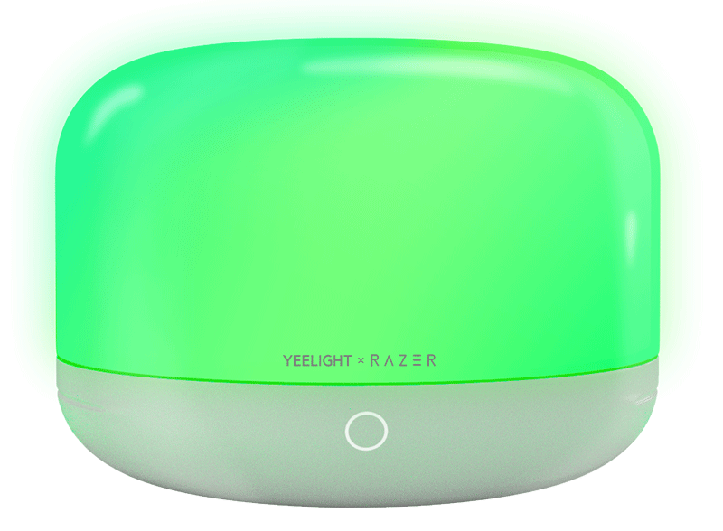 Yeelight D2 LED-nattlampe fra Razer, Wi-Fi, 5W, 1700K - 6500K, 240lm, RGB, Hvit, Resealed YLCT01YL
