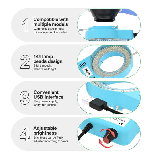 Relife RL-033M lampe for mikroskop, blå