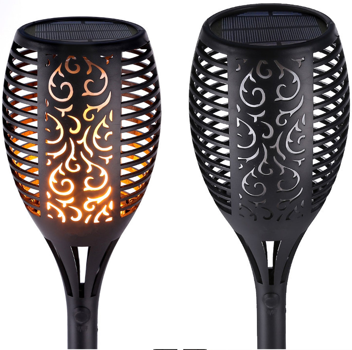 Forever solcellelampe, 96 LED, 2800K, IP65, svart