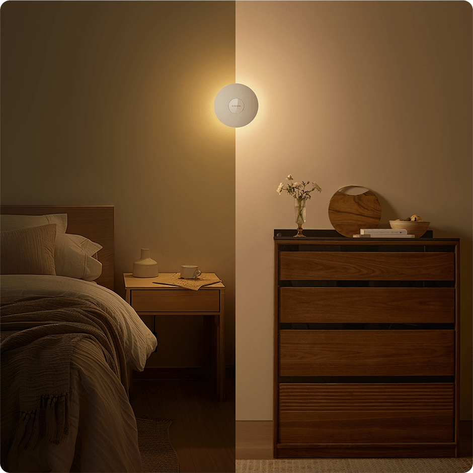 Xiaomi Light 3 LED-nattlampe, 2700K, sensor, hvit BHR8978GL