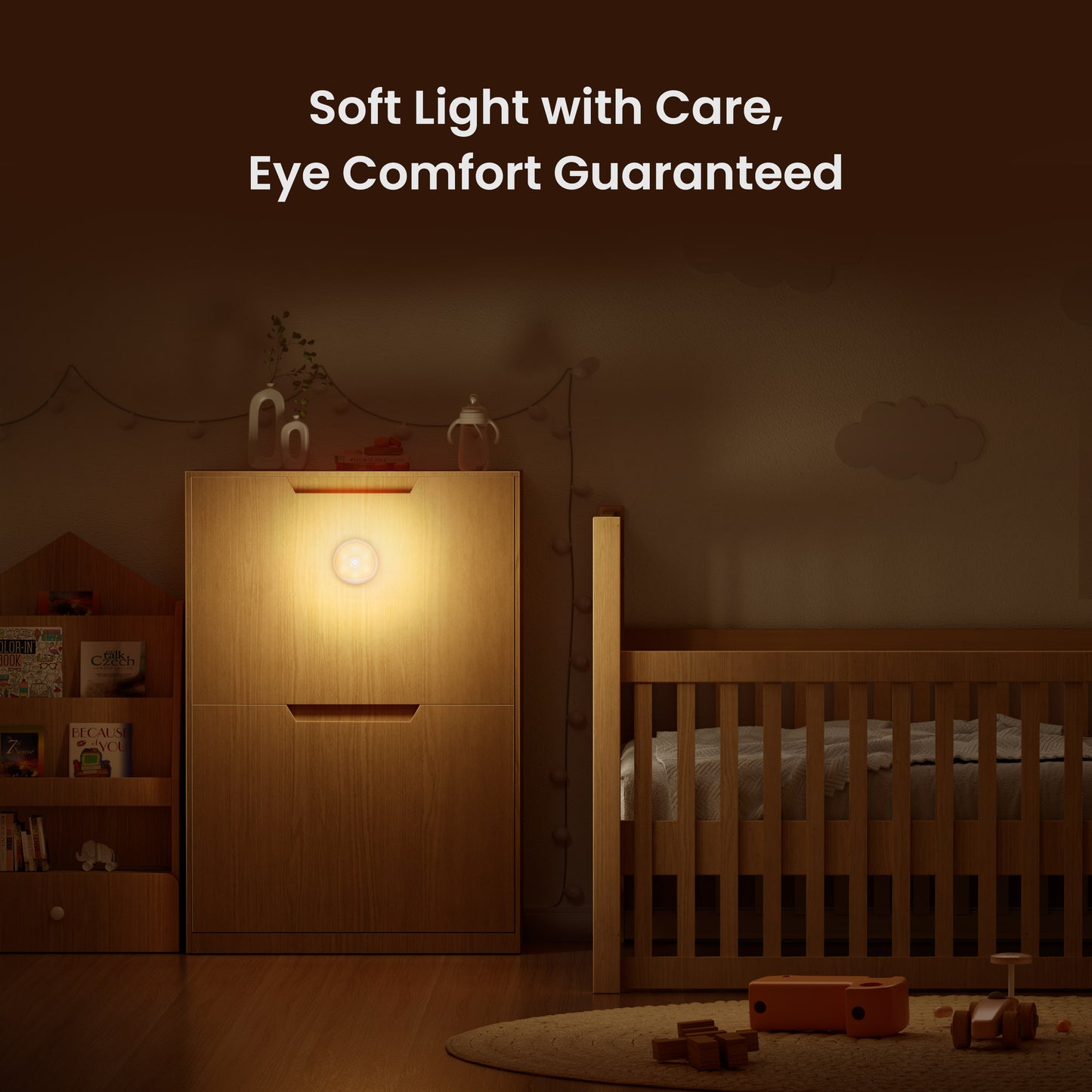 Yeelight Polaris 2 LED-nattlampe, sensor, hvit YLYYD-0024