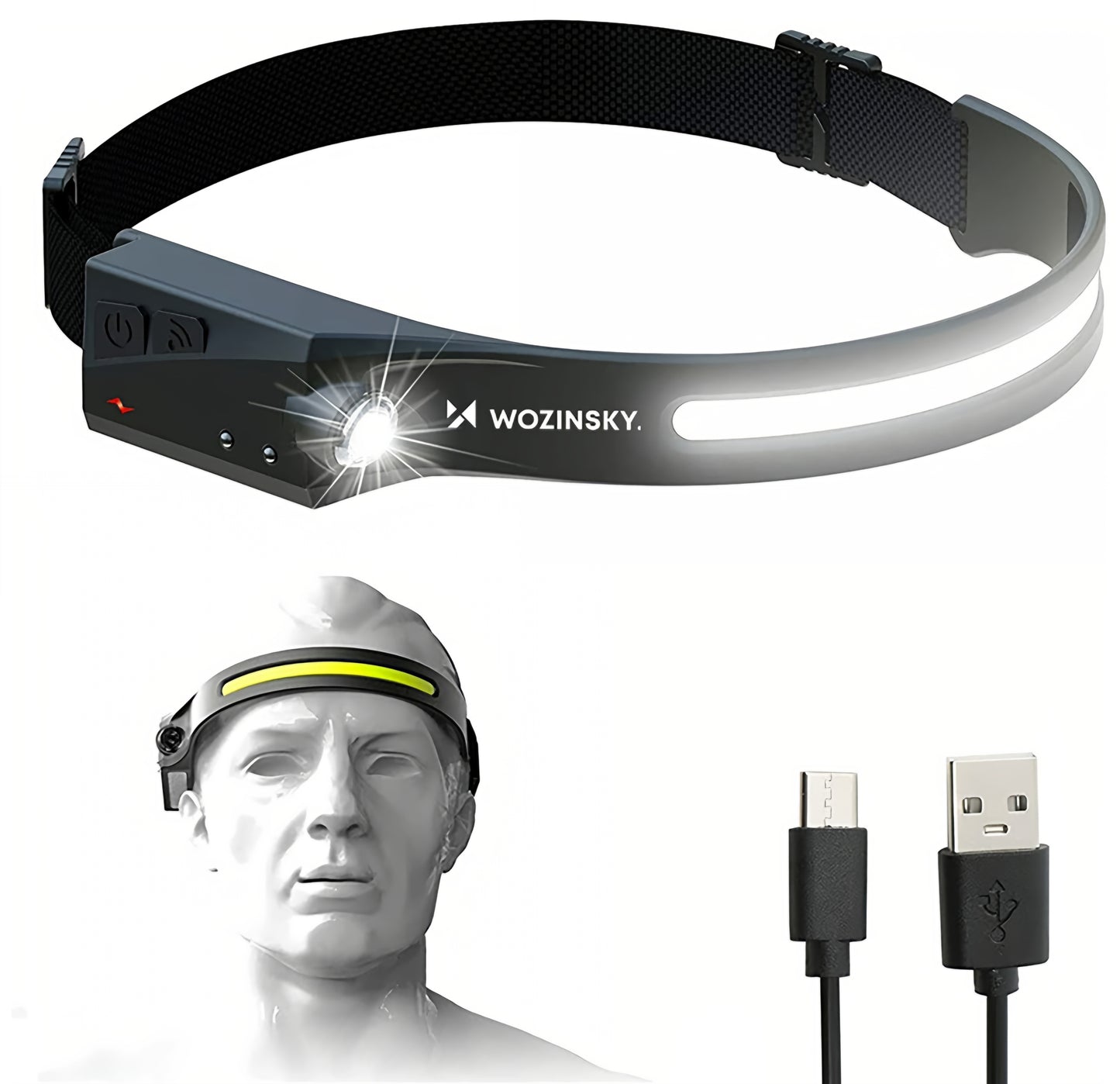 LED-hodelykt WZK WLC-1200, 350lm, IPX4