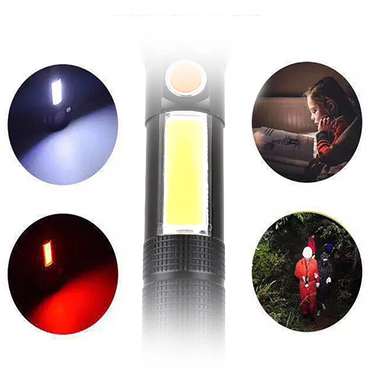 LED-lommelykt WZK WLR-31 3i1, 5W, 500lm