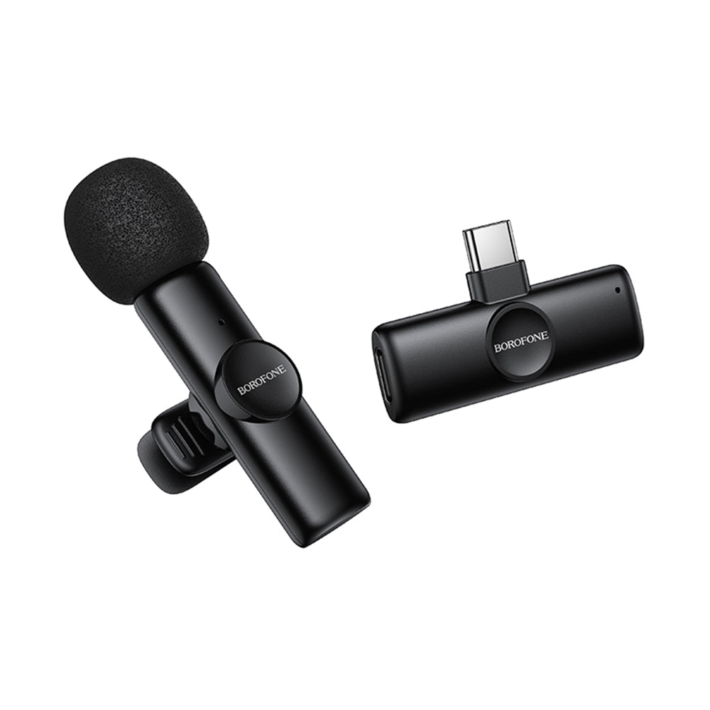 Lavaliermikrofon Borofone BFK16 Winner, USB-C, Svart