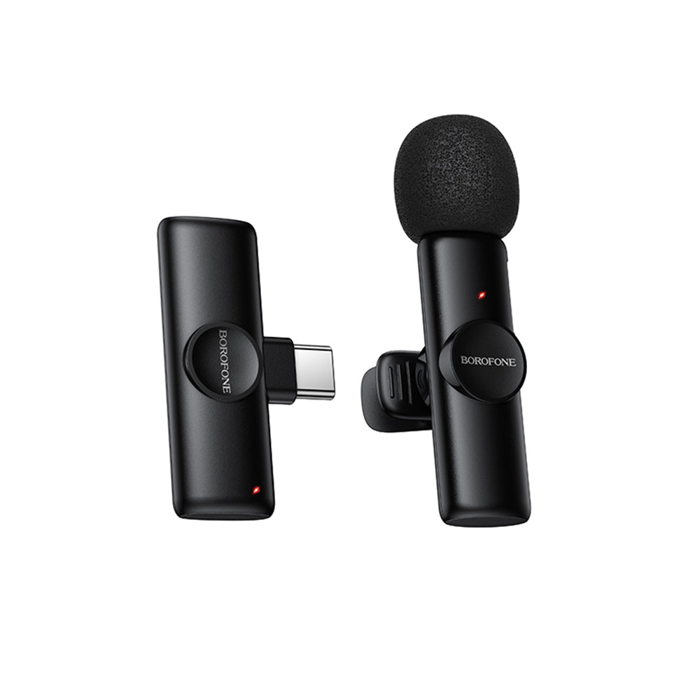 Lavaliermikrofon Borofone BFK16 Winner, USB-C, Svart