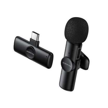 Lavaliermikrofon Borofone BFK16 Winner, USB-C, Svart