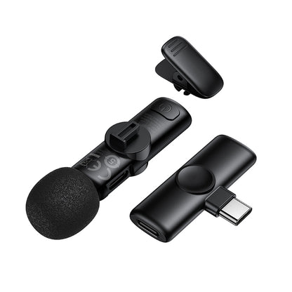 Lavaliermikrofon Borofone BFK16 Winner, USB-C, Svart