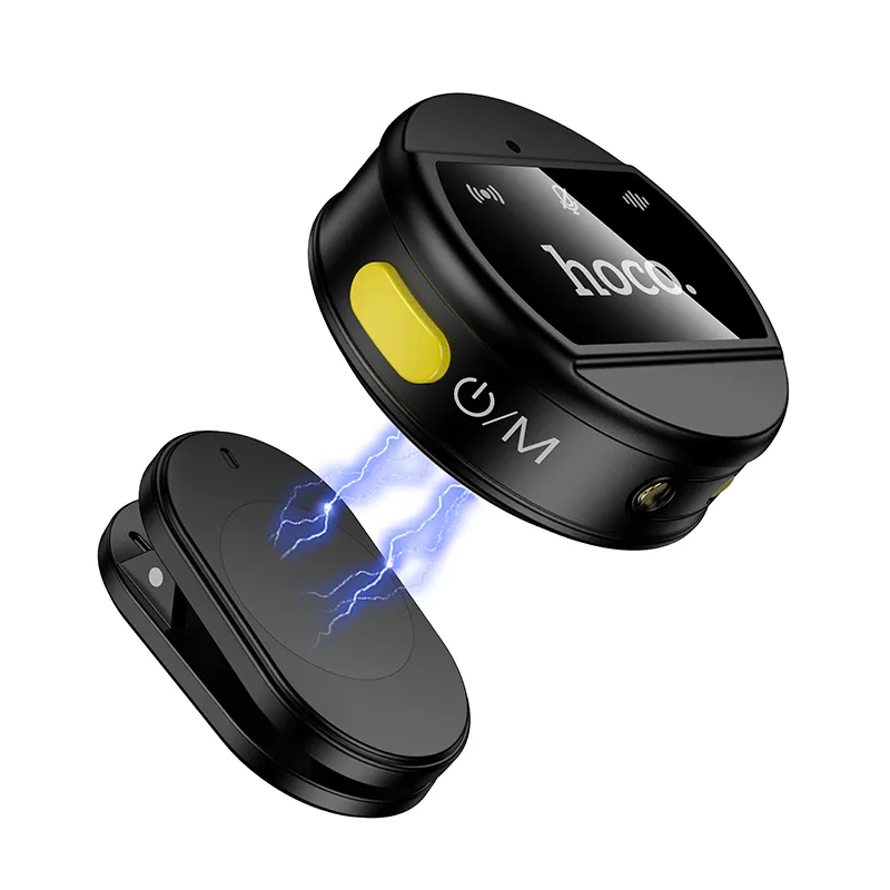 Lavaliermikrofon HOCO L22, USB-C / Lightning, Sett med 2 stykker, Svart