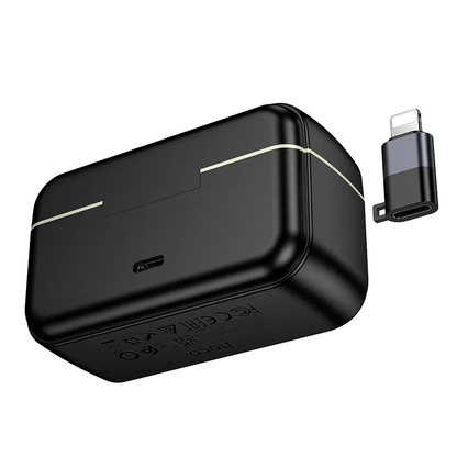 Lavaliermikrofon HOCO L22, USB-C / Lightning, Sett med 2 stykker, Svart