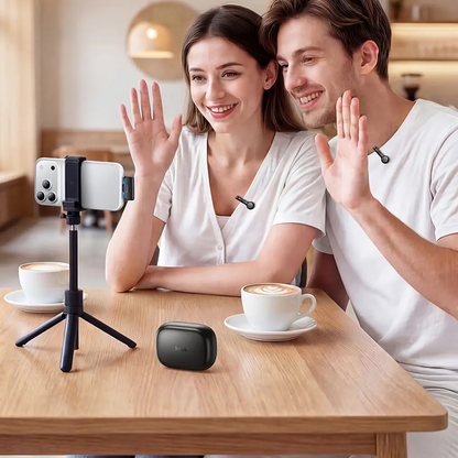 Lavaliermikrofon HOCO L27, USB-C, Sett med 2 stk, Svart
