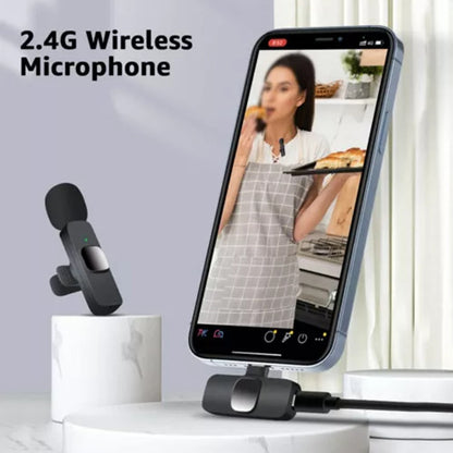 Lavaliermikrofon OEM K1, USB-C, Sett med 2 stk, Svart