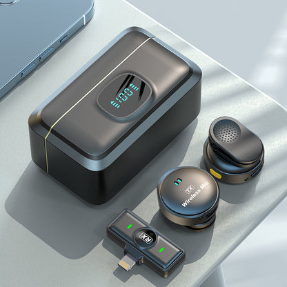 Techsuit LW5 Lavalier, Lightning, Sett med 2 stk, Svart