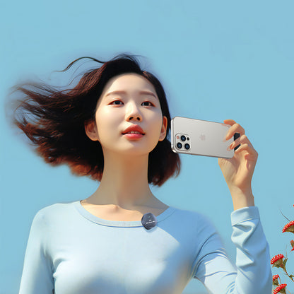 Lavalier Techsuit LW5, USB-C, Sett med 2 stykker, Svart