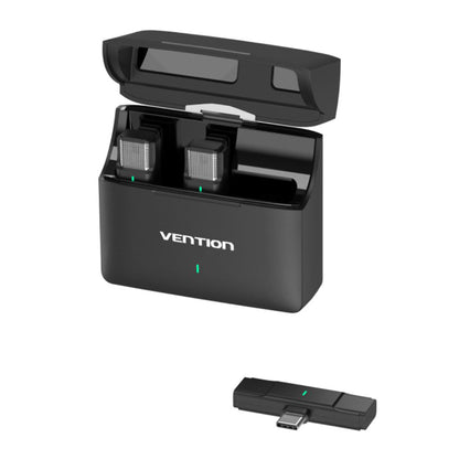 Vention Clip-On Lavalier, USB-C, Sett med 2 stykker, Svart