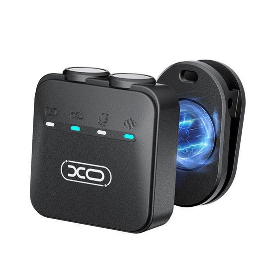 Lavalier XO Design MC15 Dual, USB-C / Lightning, Sett med 2 stk, Svart