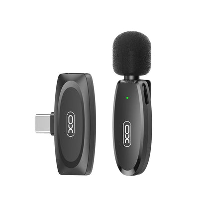 Lavaliermikrofon XO Design MKF08A, USB-C, Svart