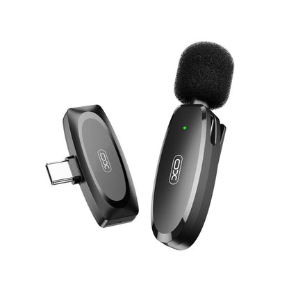 Lavaliermikrofon XO Design MKF08A, USB-C, Svart