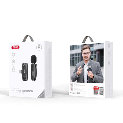 Lavaliermikrofon XO Design MKF08A, USB-C, Svart