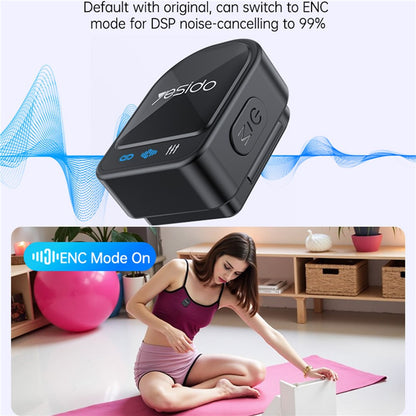 Lavaliermikrofon Yesido KR19, USB-C / Lightning, Sett med 2 stykker, Svart