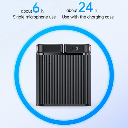 Lavaliermikrofon Yesido KR19, USB-C / Lightning, Sett med 2 stykker, Svart