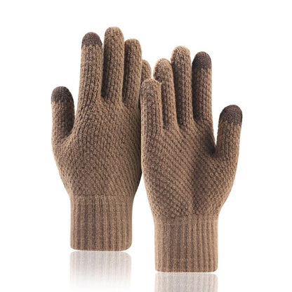 Vinterhansker med berøringsfunksjon for menn Techsuit ST0013, størrelse 22 cm, brun