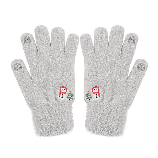Vinterhansker med berøringsfunksjon for dame Techsuit ST0011, størrelse 17 cm, grå