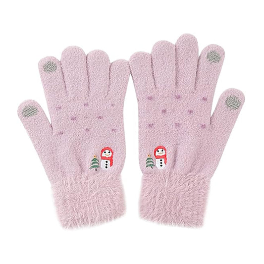 Vinterhansker med berøringsfunksjon for dame Techsuit ST0011, størrelse 17 cm, lilla