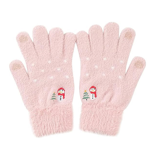 Vinterhansker med berøringsfunksjon for dame Techsuit ST0011, størrelse 17 cm, rosa